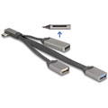 Hub 2 x USB + lecteur SD/MicroSD - USB-C