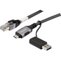 Photos USB-C/A avec cordon RJ45 GbE intégré - 2m