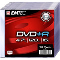 Photos Pack de 10 DVD+R 4,7GB 16x Slim