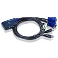 Photos KVM à câble VGA/audio USB 2 ports (0,9m)