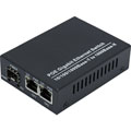 Convert. Gigabit - SFP 1000SX/LX - 2p PoE+ 30W