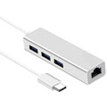 Photos Adaptateur USB-C Gigabit Ethernet + Hub USB3.0 3p