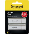 Photos Alu Line USB 2.0 - 2 x 32 Go / Argent