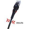 Photos Cordon ThinPATCH CAT 6A U/UTP Noir - 0,3m