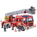 Camion de pompiers avec échelle pivotante