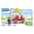 Photos Junior : Camion de pompier avec échelle pivotante