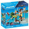Pirate avec arbalète, flèche et poissons à viser