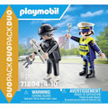 Photos Policier et bandit avec menottes et accessoires