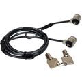 Photos Twin Head Keyed Security Cable - 1.8m / 2 clés