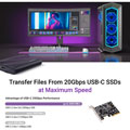 Allegro Max USB-C 20Gbps 1-Port PCIe Card