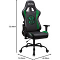Siège gamer adulte Harry Potter Serpentard