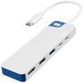 Photos Hub USB-C à 5 ports HyperDrive Flex - Blanc, bleu