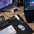Hub USB-C à 5 ports HyperDrive Flex - Blanc, bleu