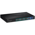 Switch PoE+ Web smart Gigabit 28 ports