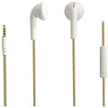 Photos Ecouteurs avec micro cable nylon 1.20m - Or, blanc