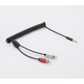 Photos Câble Jack mâle 3.5mm / 2 RCA torsadé - 2m / Noir