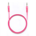 Photos Câble Jack/Jack 3.5mm M/M plat 1.50m - Fushia