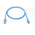 Photos Câble USB-C/USB-A plat USB 3.1 gen2 - 1m / Bleu